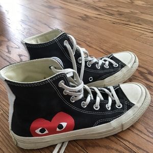 Comme des Garcons Converse High Top Sneakers